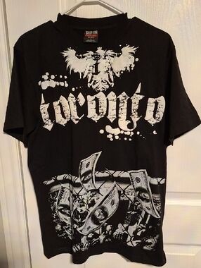 Griffin Black Short-Sleeve Graphic Tee‎ with White Print